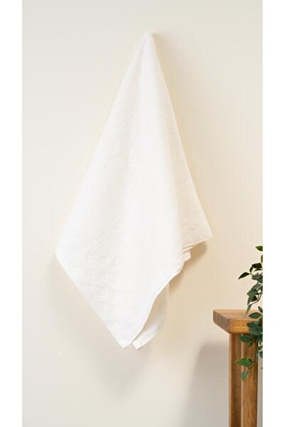 Bluenity 2-Piece Harem 100% Natural Cotton Hand / Face Towel Set 50X90 cm Cream