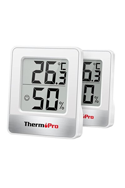 ThermoPro Tp49w Mini Iç Mekan Dijital Sıcaklık Ve Nem Ölçer Termometre 2 Adet