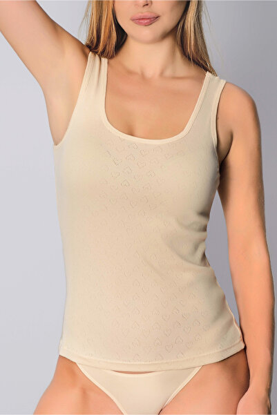 AUW KADIN PAMUK JAKARLI GENİŞ ASKILI ATLET #aydinunderwear