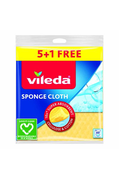 Vileda Sponge Cloth 5 + 1 Free pcs