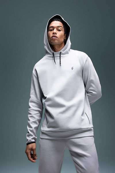 DeFacto Fit Standard Fit Hooded εμπριμέ αθλητικό φούτερ με τσέπες B4372ax24sp