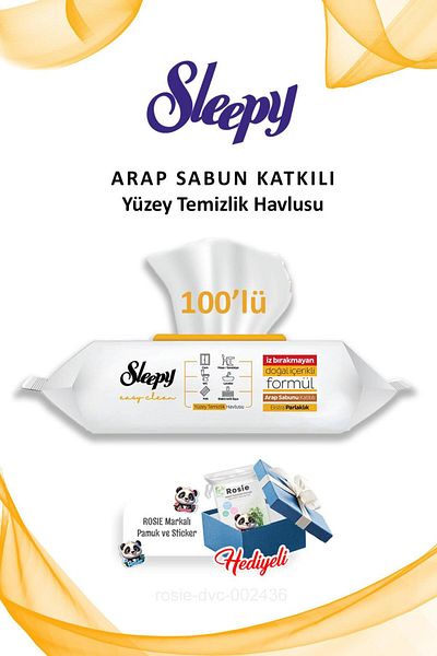 Sleepy 100Pcs Rosie Sleepy Easy Clean Arabic Soap Added