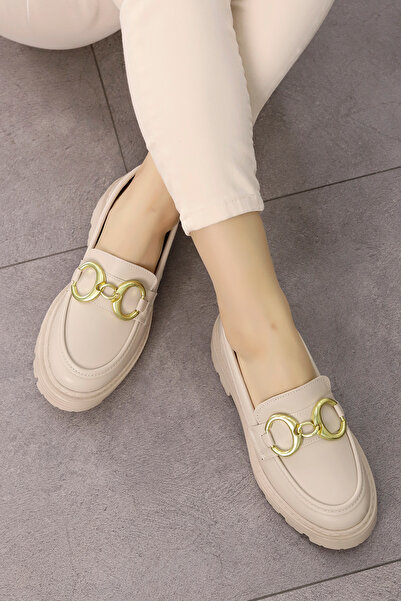 Mamito Ayakkabı RSL 800 Toka Detaylı Yüksek Tabanlı Loafer