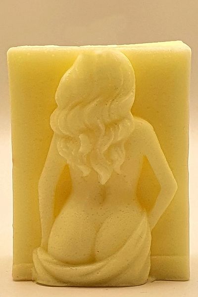 FANTASTİK SANAT ATÖLYESİ White Rose Scented Women's Bath Soap with Glycerin Towel - 90 Grams