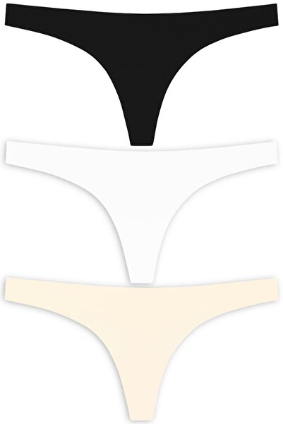 Cottonhill Basic Lazer Kesim Tanga Külot 3'lü Paket - 1