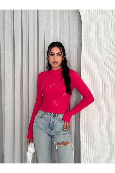 Noa Noa Tricou cu mânecă lungă cu model de panglică