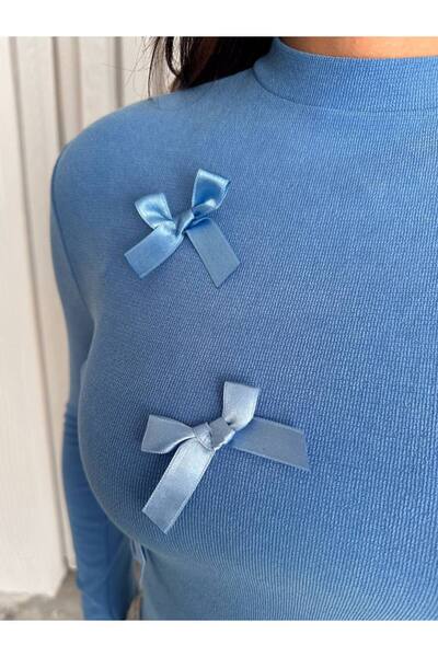 Noa Noa Μακρυμάνικο μπλουζάκι με μοτίβο κορδέλας