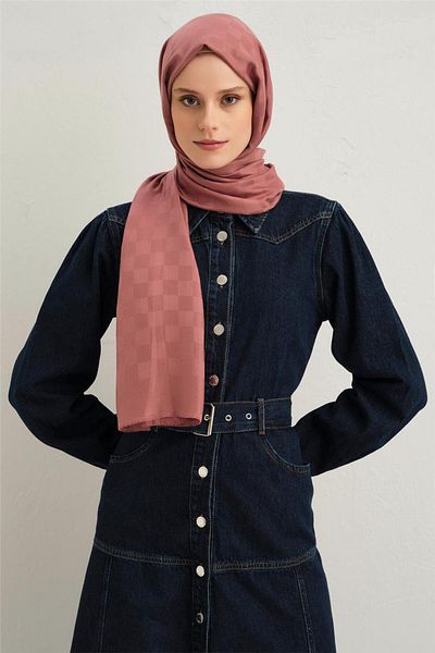 Armine Viscon Square Pattern Shawl 18 with Its Dynamic Style, It Matches and Modern Option