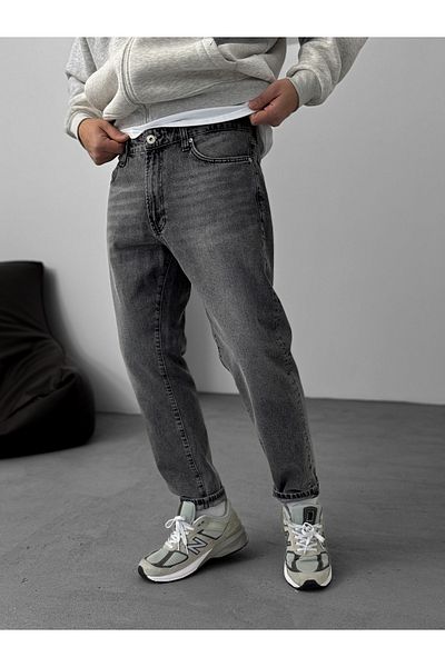 BYBASICMAN Gray Grinding Effect Boyfriend Gj-16590/16608