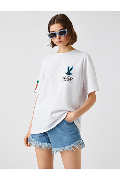 Koton Licencované tričko s potiskem Bugs Bunny a Daffy Duck na zádech