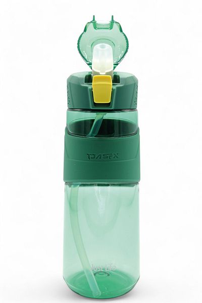 M&B WATER BOTTLE Just Life Tritan Water Bottle with Straw - Daily Sports Water Bottle with Carry Handle - Detox Water Bottle 650 ml