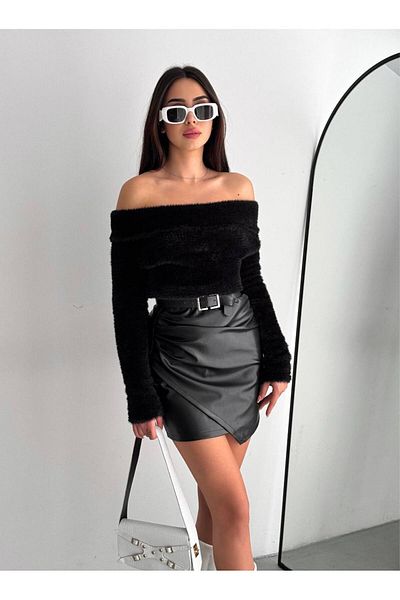 Noa Noa Pulover cu guler Madonna cu barbă din material moale
