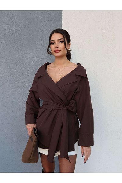 ESRAHELVACI Cămașă oversize Wrap Tie