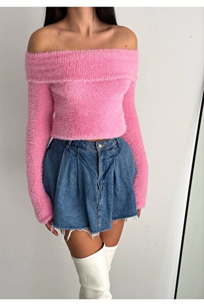 Noa Noa Yumoş Kumaş Sakallı Madonna Yaka Kazak