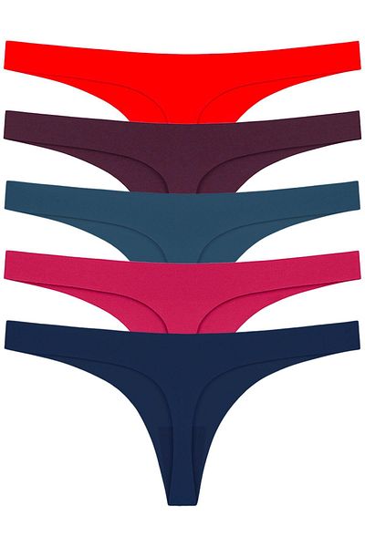 Cottonhill Basic Laser Cut Thong Panties 5 Pack - 2