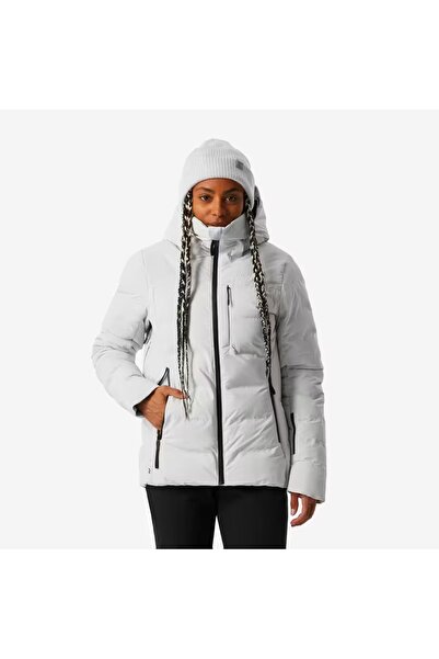 Decathlon Women's Inflatable Ski Coat - Beige - 900 Warm