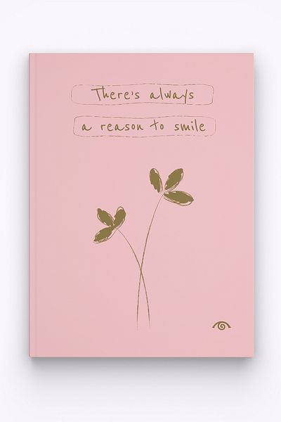 kalipso Pastel Pink Hard Cover Notebook, 14X20 cm