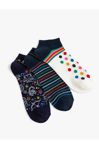 Koton Gepunktetes Set mit 3 Booties-Socken