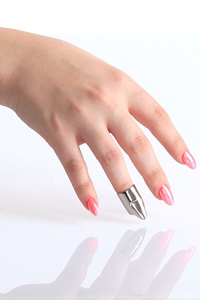 LABALABA Women's Lacquer Plated Long Nail Ring