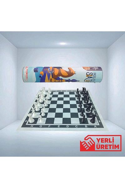 ALAY Ticaret Eco Amateur School Chess Set - with Roll Bag