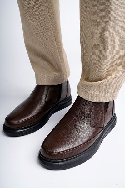 Deripabuc Genuine Leather Men's Brown Leather Boots Mrd7-0601