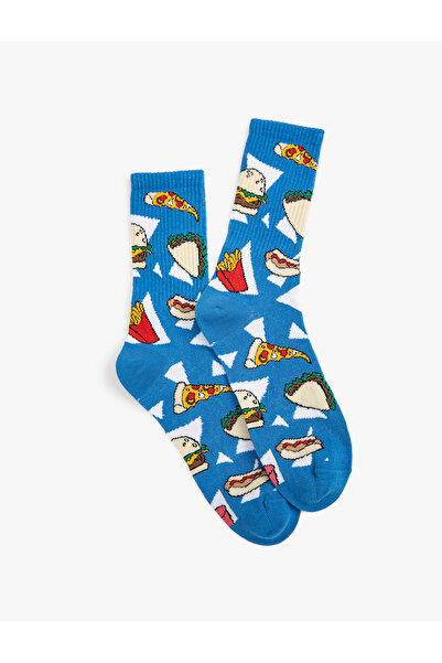Koton Socket Чорапи на тема храна