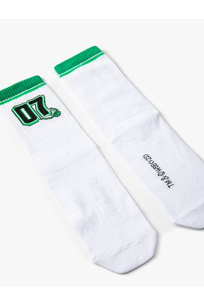 Koton College Socks Number Embroidered