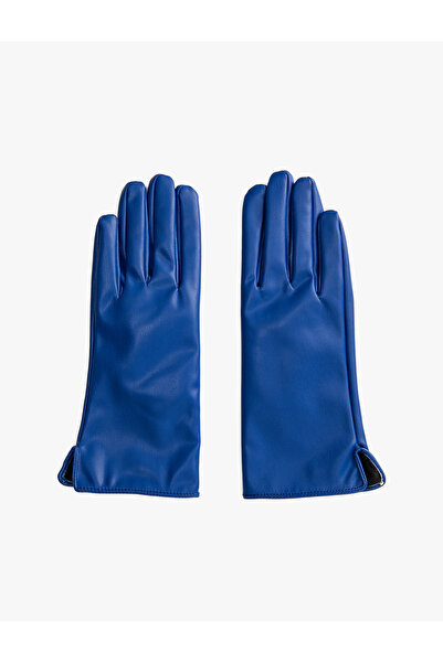 Koton قفازات من الجلد الصناعي مبطنة بالقطيفة من الداخل