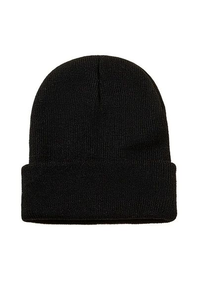 MinaCarin Unisex Pink Black Basic Χειμερινό Σετ Beanie 2 τεμαχίων