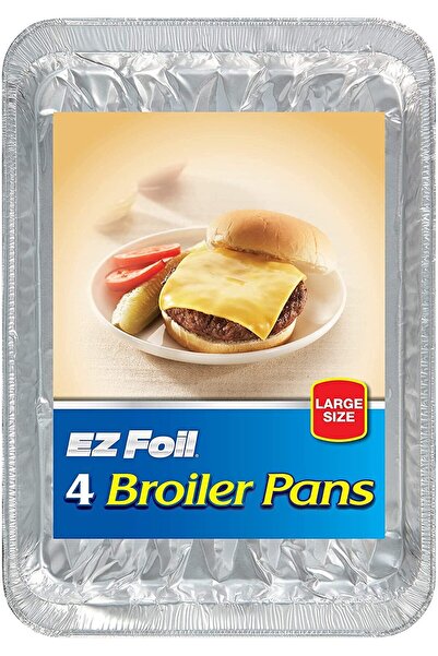 Reynolds صواني شواء أحادية الاستخدام من EZ Foil، ماصة للدهون، مقاس 11-1/4 × 8...