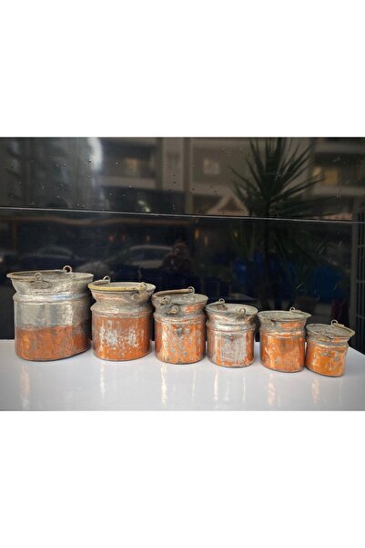 LüksAksesuar 6 Lı Eski Çingil Matruska Bakır Bakrac