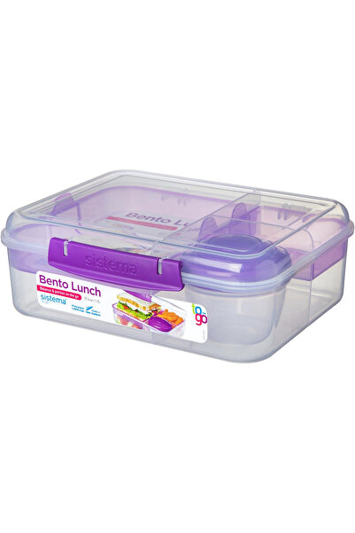 Sistema صندوق بينتو لتناول الغداء مع وعاء فاكهة 55.7 أونصة.