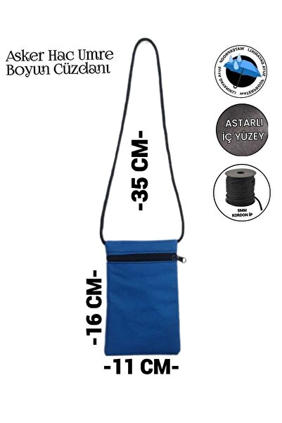 SEVBAGS Para Kimlik Pasaport Hac Umre Asker Sporcu Boyun Kese Cüzdanı