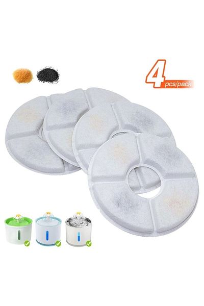 WINBEST Activated Carbon Replacement Filter for Automatic Water Spring Water Fountain Water Dispenser 4 Pieces