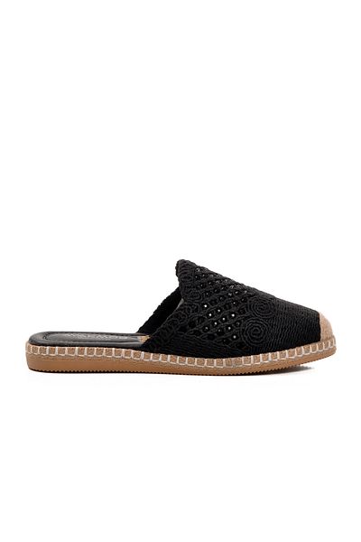 AYAKMOD Tricotaje tricotate negre Papuci de damă 542023   Z