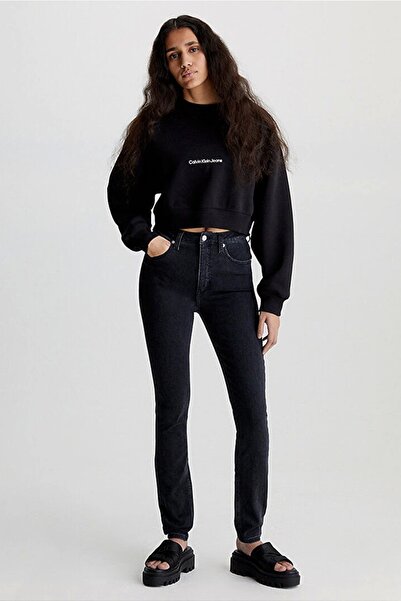 Calvin Klein Kadın Siyah Dar Kesim Pantolon