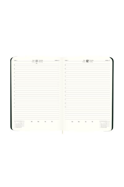 GENC DIJITAL BASKI 2025-14*20 Black Leather Thermo Agenda - Daily Use