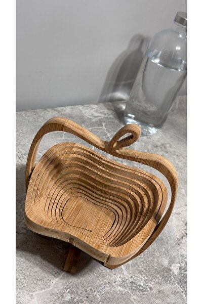 ARİN MODA سلة عرض من خشب التفاح من ARIN HOMTEKS DEN