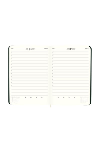 GENC DIJITAL BASKI KESKİN COLOR 2025-14*20 Green Daily Thermo Leather Agenda