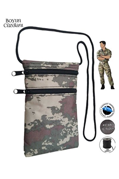 SEVBAGS Asker Umre Hac Su Geçirmez Telefon Ve Para Boyun Cüzdanı Günlük Kulla...