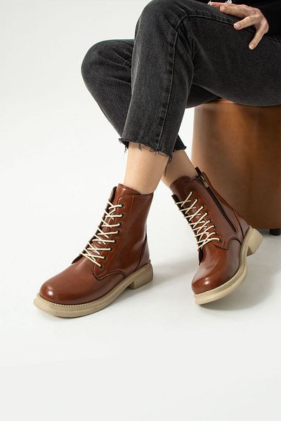 Moda Amour Дамски ботуши с цип, водоустойчиви, зимни, с дебела подметка и полиестер, кафяви, Fantasy