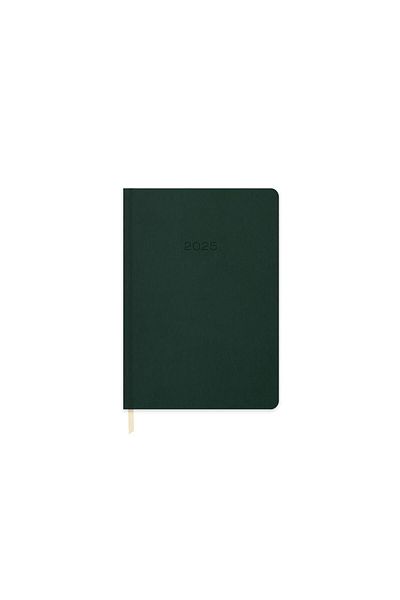 GENC DIJITAL BASKI KESKİN COLOR 2025-14*20 Green Daily Thermo Leather Agenda