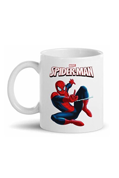 Genel Markalar Spiderman Örümcek Adam Marvel Baskılı Kupa Bardak D05