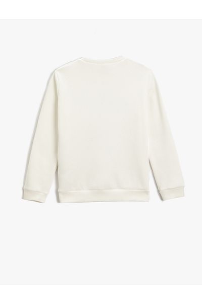 Koton Raised Sequin Sequin Embroidered Sweatshirt
