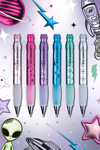 Serve Deep Tip Pen Space Series 07mm - Set of 6