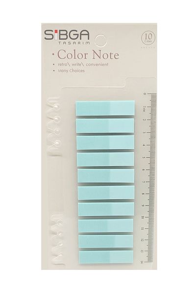 sibga tasarım Light Blue Transparent Postit - Bookmark Sticker Note Paper