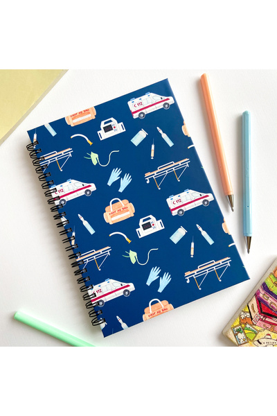 ARONA Paramedik Kişiye Özel A5 Spiralli Noktalı Defter