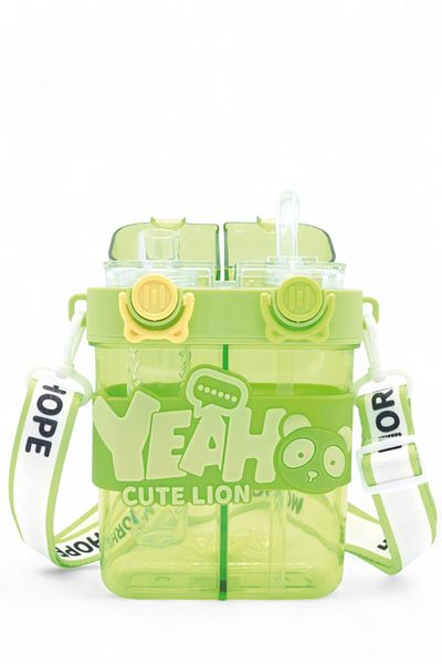 M&B WATER BOTTLE Colorful Neck Hanging Double Drinking Water Bottle - Bpa Free
