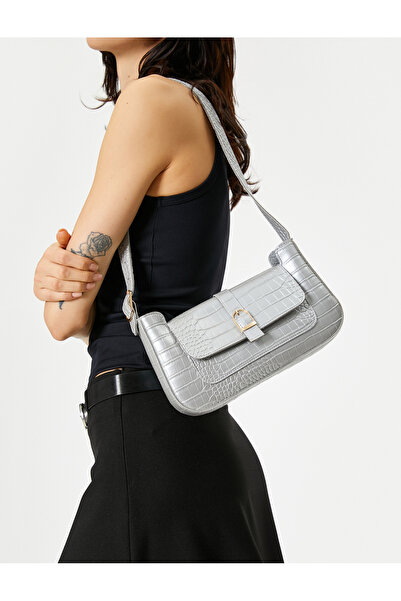 Koton Baget Çanta Kroko Suni Deri
