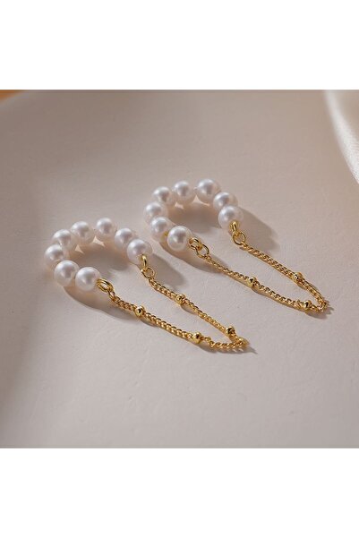 modernist Kadın İnci Kıkırdak Küpe